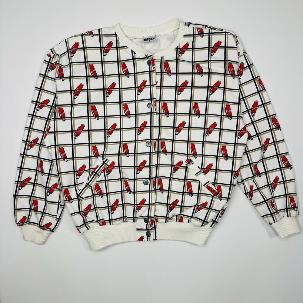 Vintage 1980’s Action Gear Button Front Golf Sweatshirt